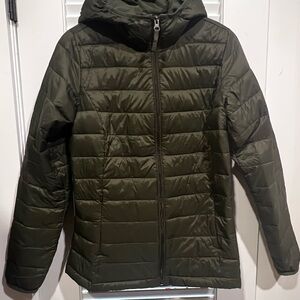 Olive Green Puffer Jacket